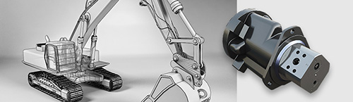hydraulische Drehverteiler für Kettenbagger