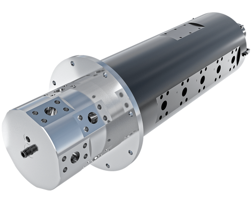 Hydraulischen Drehverteiler für Grundbau und Bohrungen 